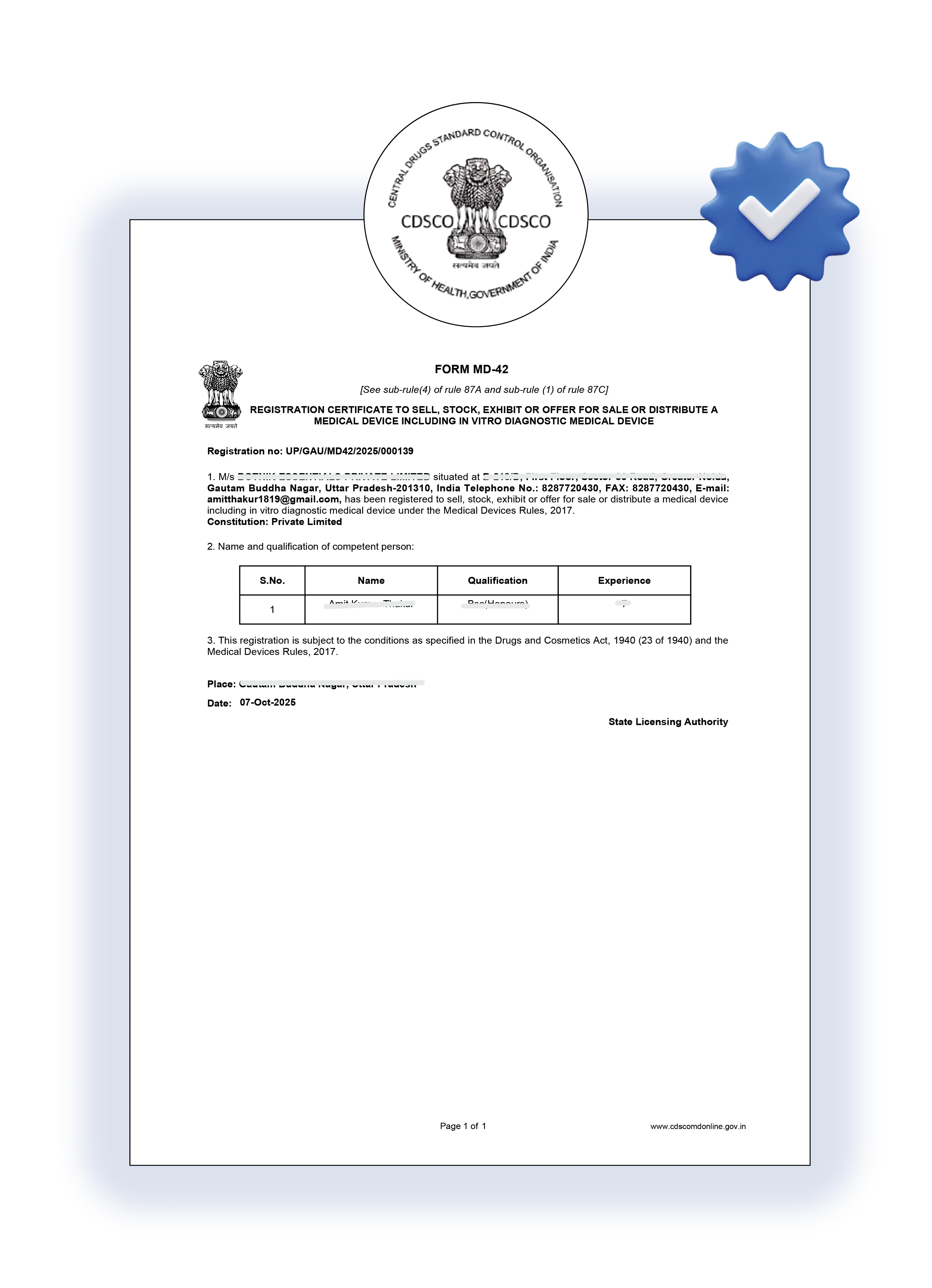 MD-42 License